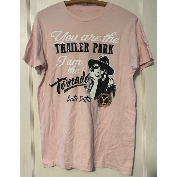 Yellowstone Tops - Beth Dutton Yellowstone Quote Shirt Pink Graphic Tee womens Size Medium